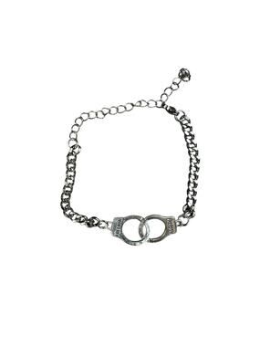 Andrew Christian Freedom Handcuff Bracelet Silver — One Size